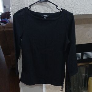 Lauren Ralph Lauren Black Long Sleeve Top